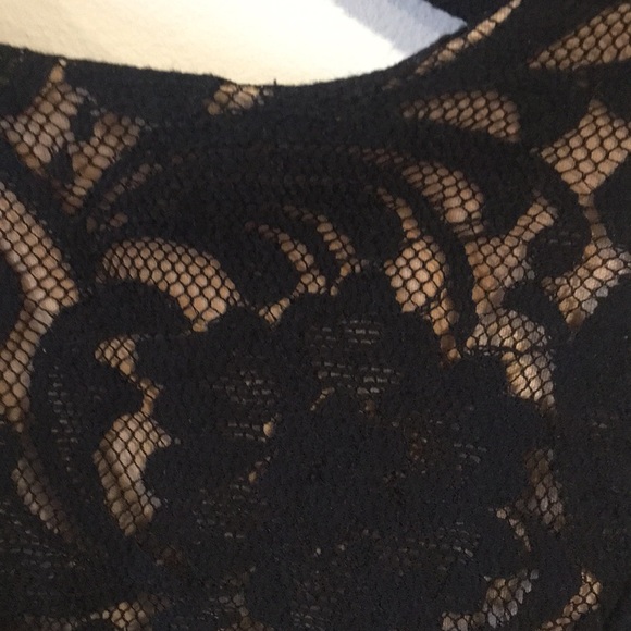 BCX Black/Beige Dantele Inspired Mini Dress - Picture 4 of 8